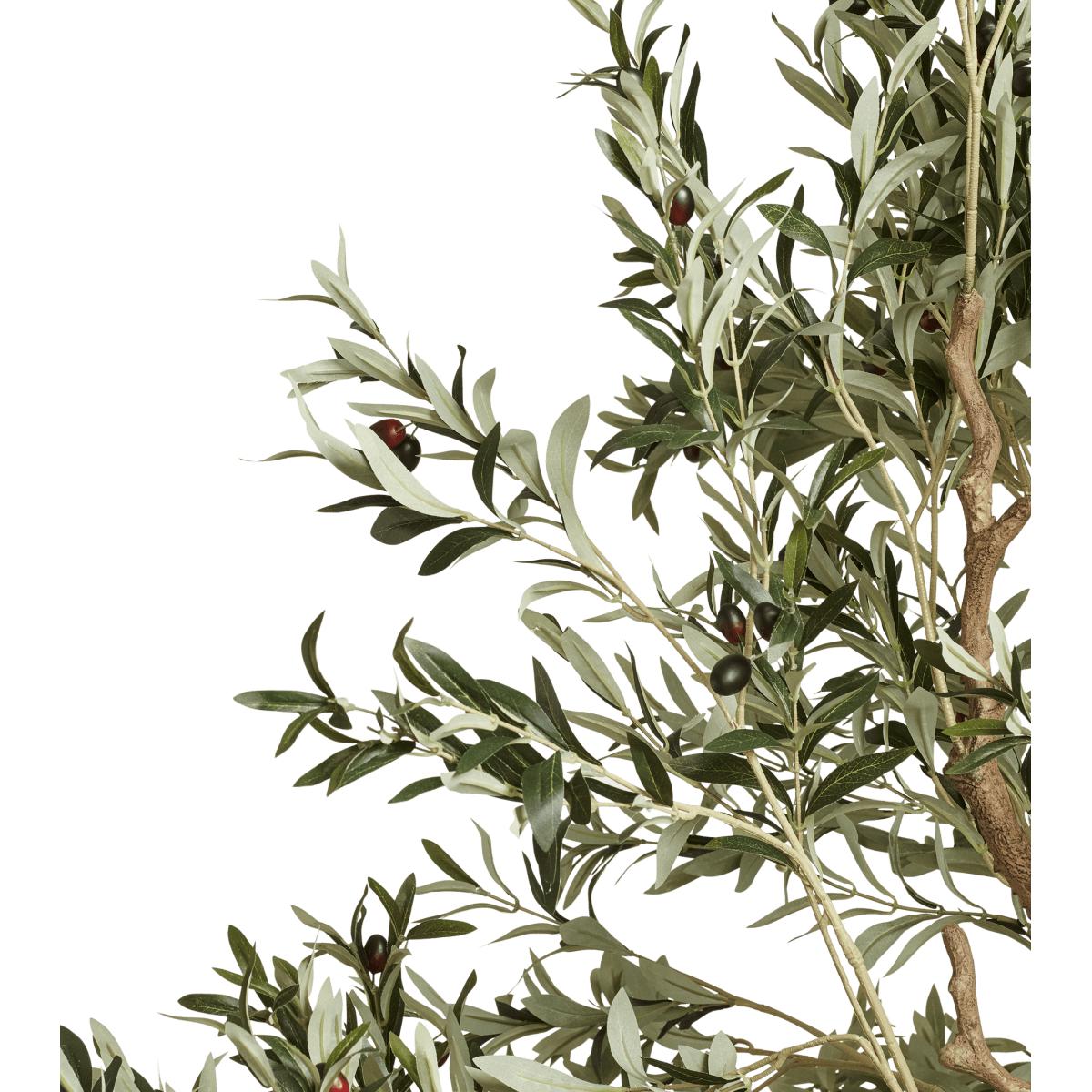 OKA, Faux Potted Olive Tree, Extra Large - Black, Potted Trees, Fabric/Iron/Plastic – image 4