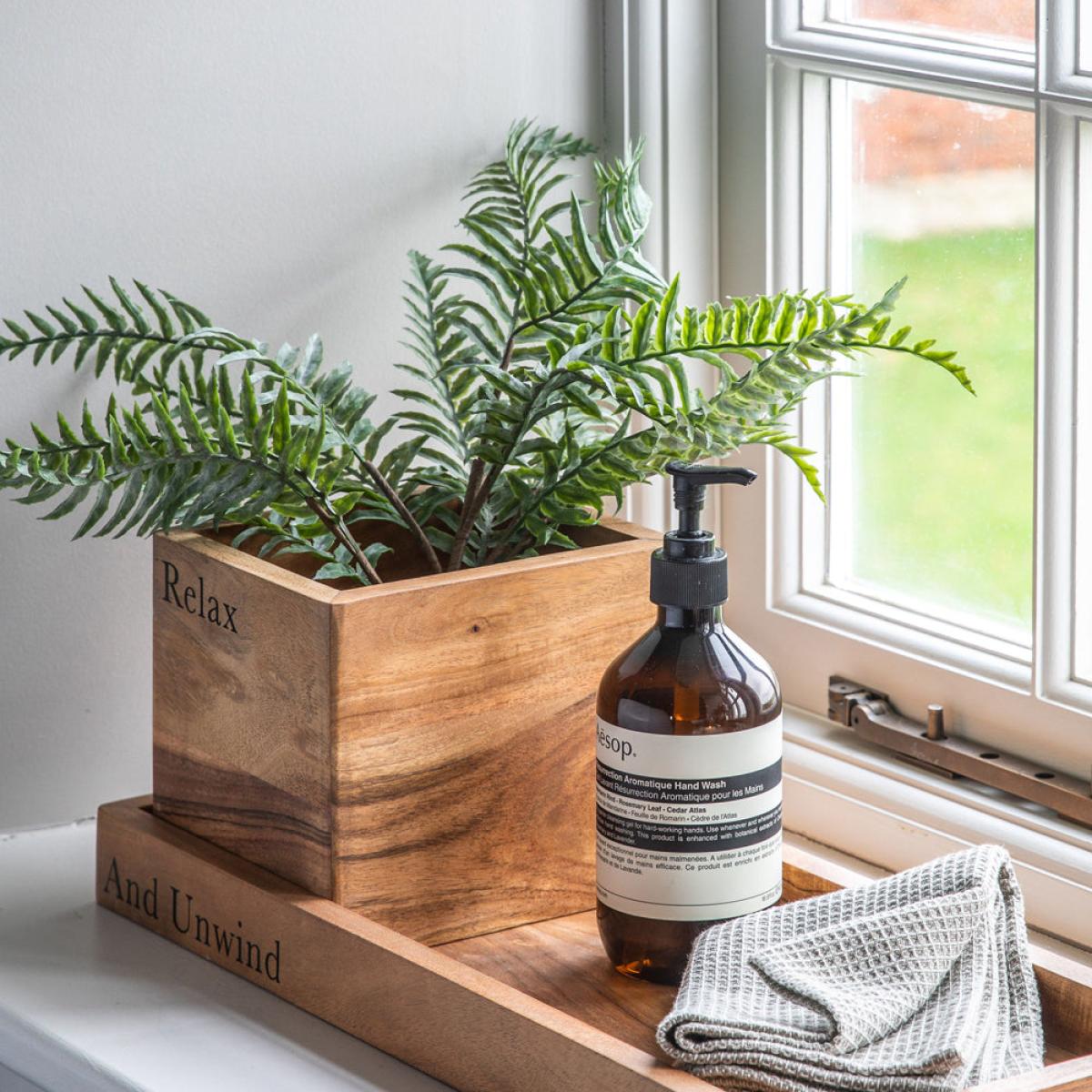 Gallery Interiors Set of 6 Omari Silver Fern Bush Spray – image 2