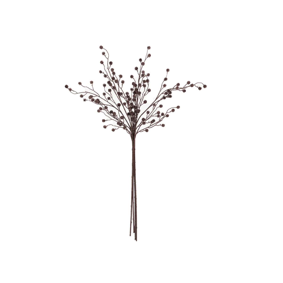 Faux Rustic Berry Stem in Brown, Set of 5 – image 1