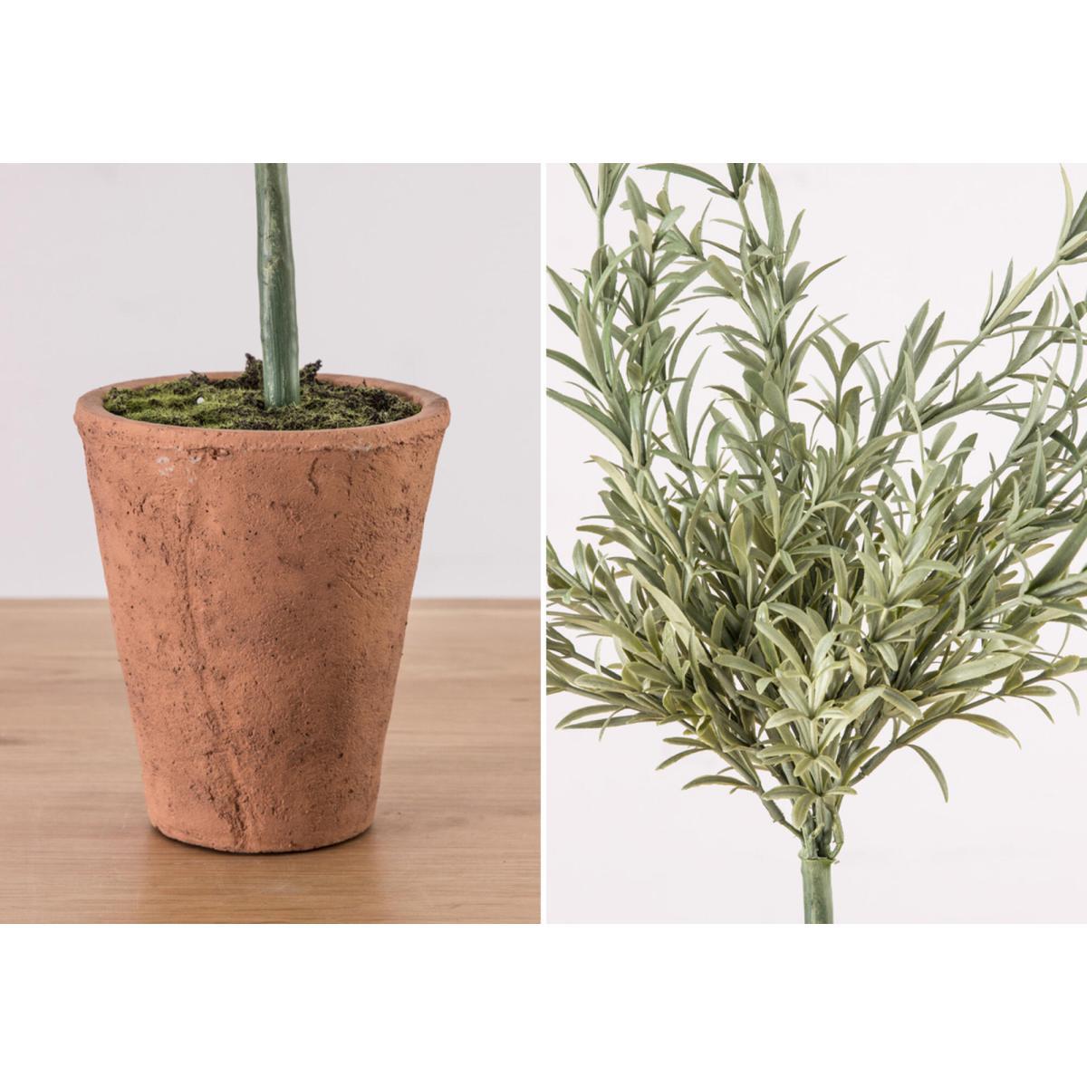 Faux Lavender Olive Tree in Pot – image 3