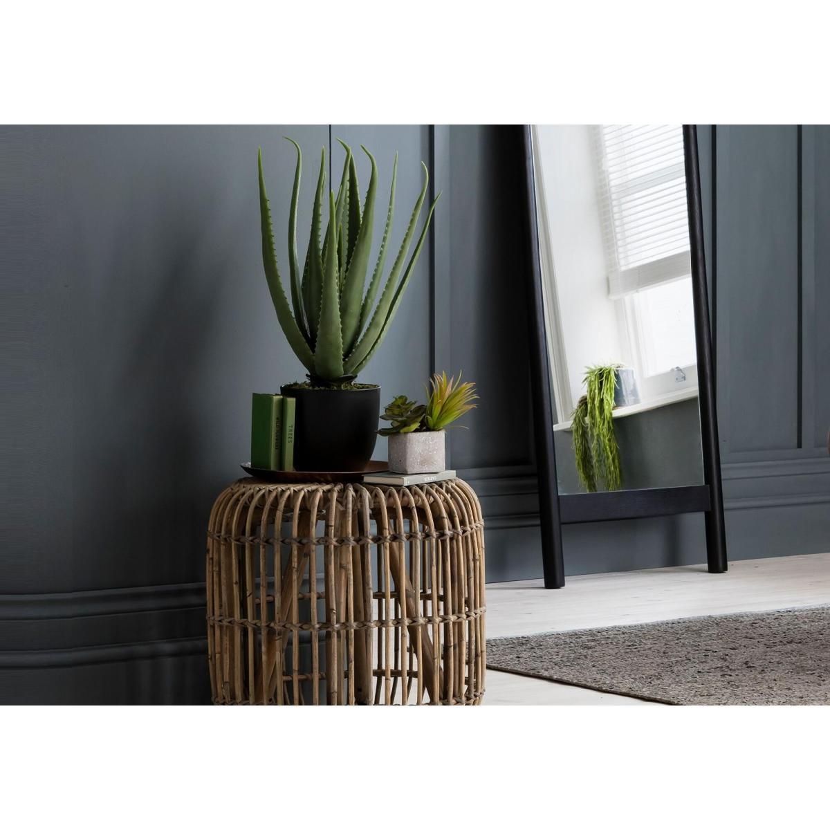 Faux Aloe Vera in Slate Effect Planter – image 2
