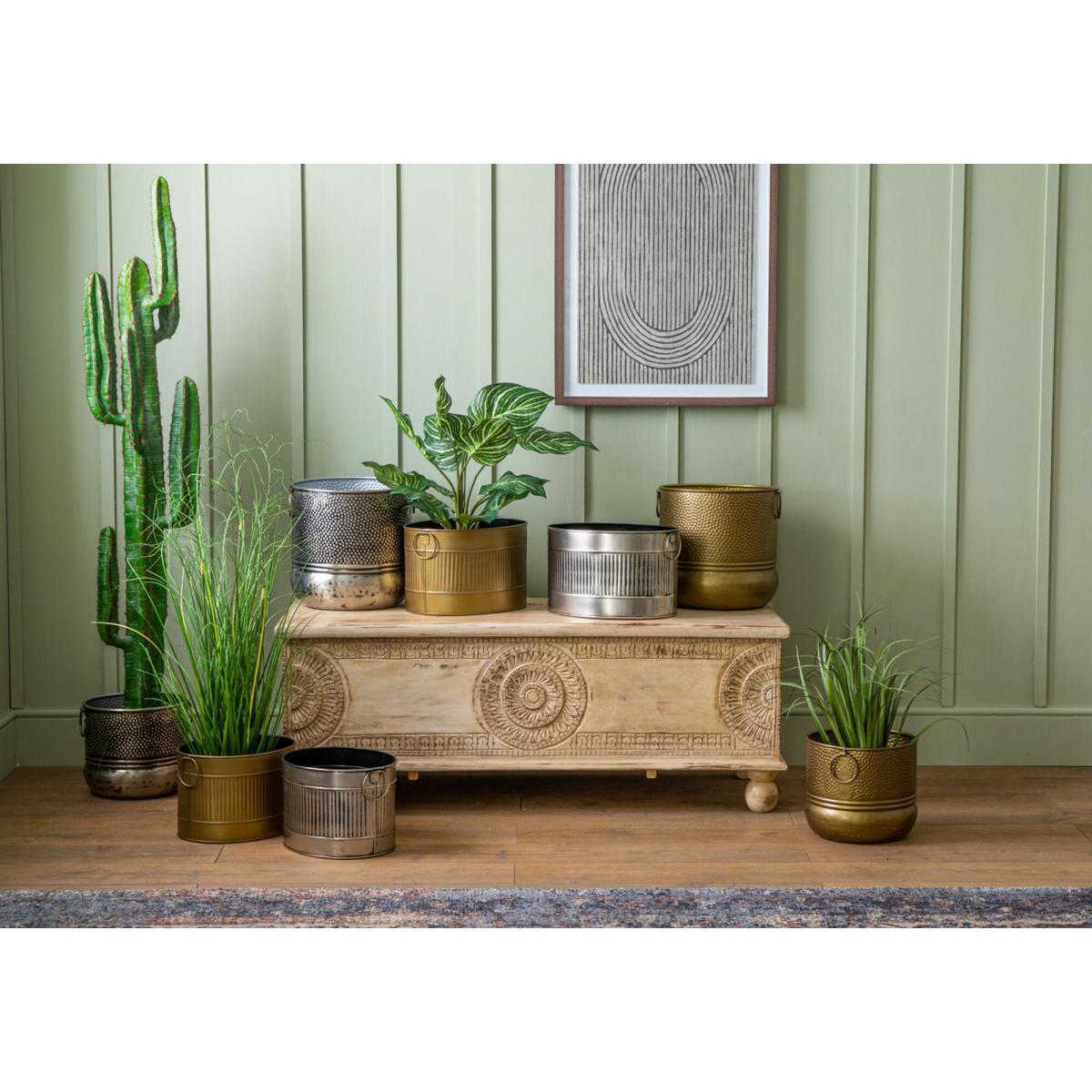 Faux Potted Onion Grass, Small – image 2
