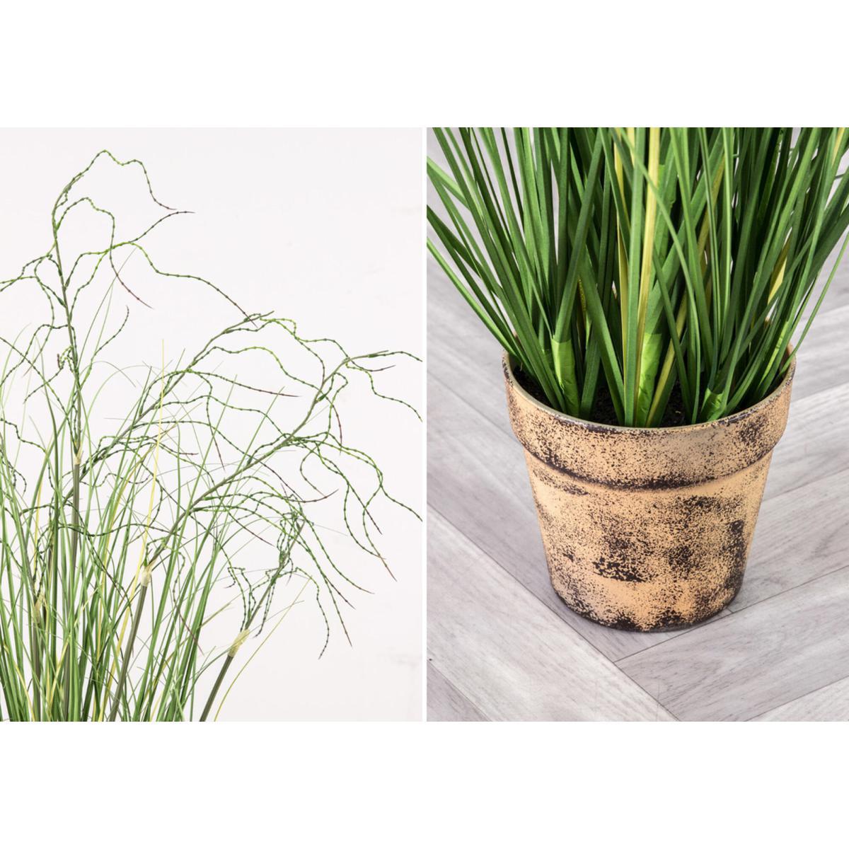 Faux Potted Onion Grass, Small – image 4