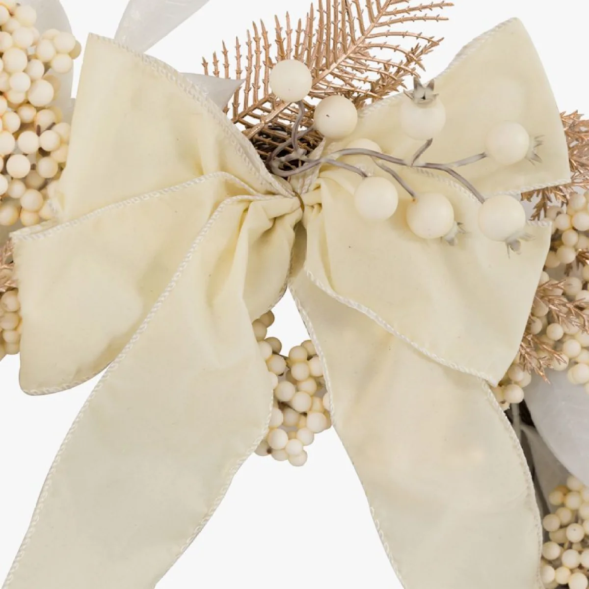 Winter Frost Cream Berry Wreath – image 4