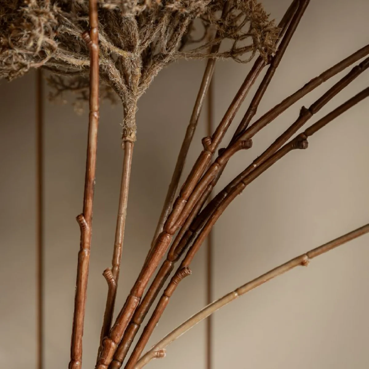 Faux Pom Pom Stems in Brown, Set of 3 – image 6
