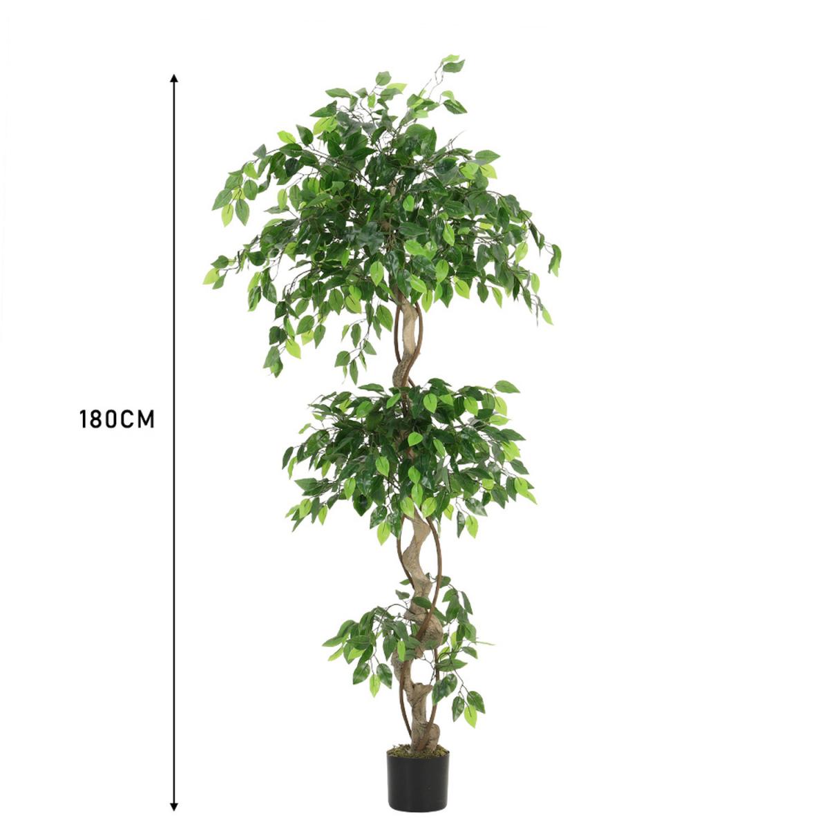180 CM Artificial Plant Banyan Tree for Indoor Outdoor Decor - Green – image 5