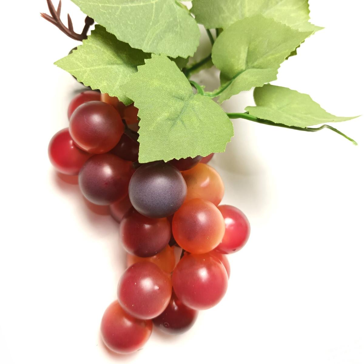 Set of 2 Artificial Red Grape Vine Garland Decorations - Red and Green – image 2
