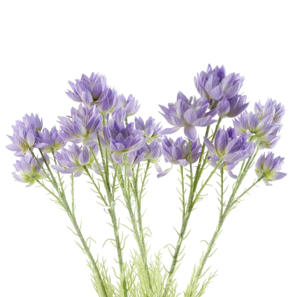 60cm Pack of 6 Artificial Purple Starflower Stems, 30 Flowers per Stem - White Flower Stems – image 4