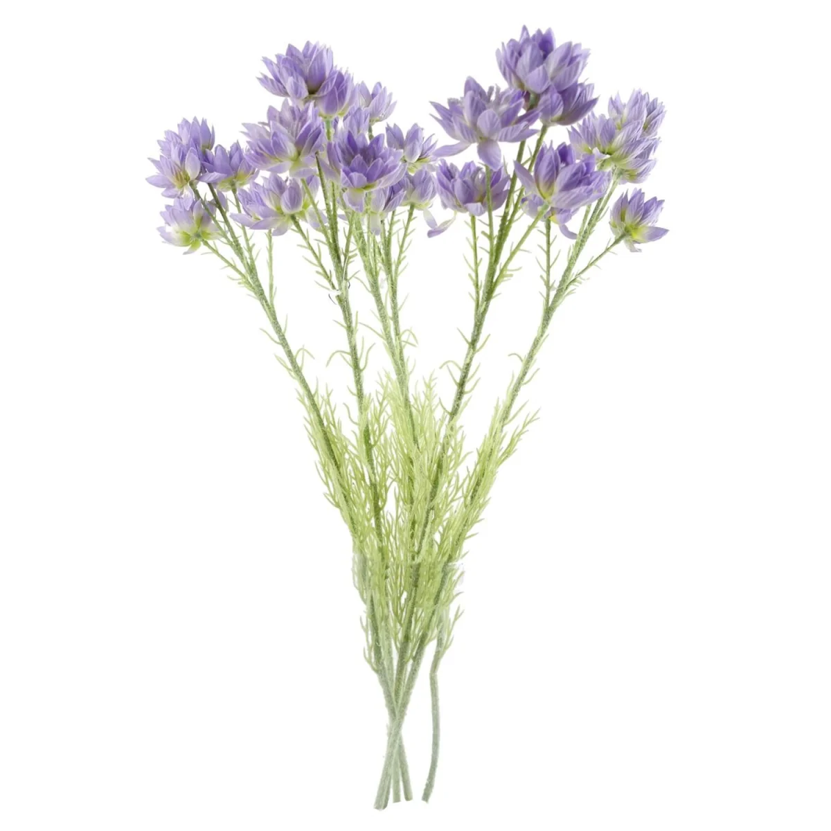 60cm Pack of 6 Artificial Purple Starflower Stems, 30 Flowers per Stem - White Flower Stems – image 5