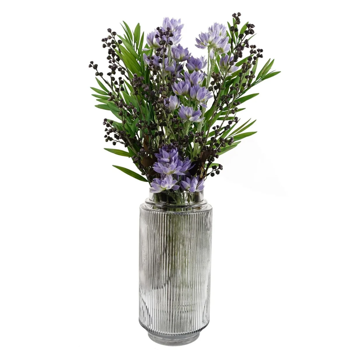 60cm Pack of 6 Artificial Purple Starflower Stems, 30 Flowers per Stem - White Flower Stems – image 7