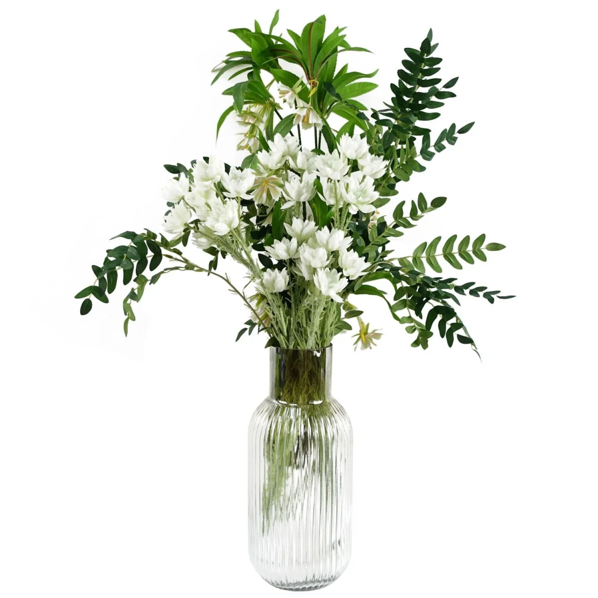 60cm Pack of 6 Artificial Purple Starflower Stems, 30 Flowers per Stem - White Flower Stems – image 10