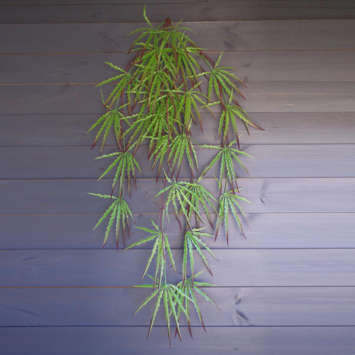 Artificial Hanging Acer Spider Plant - Green