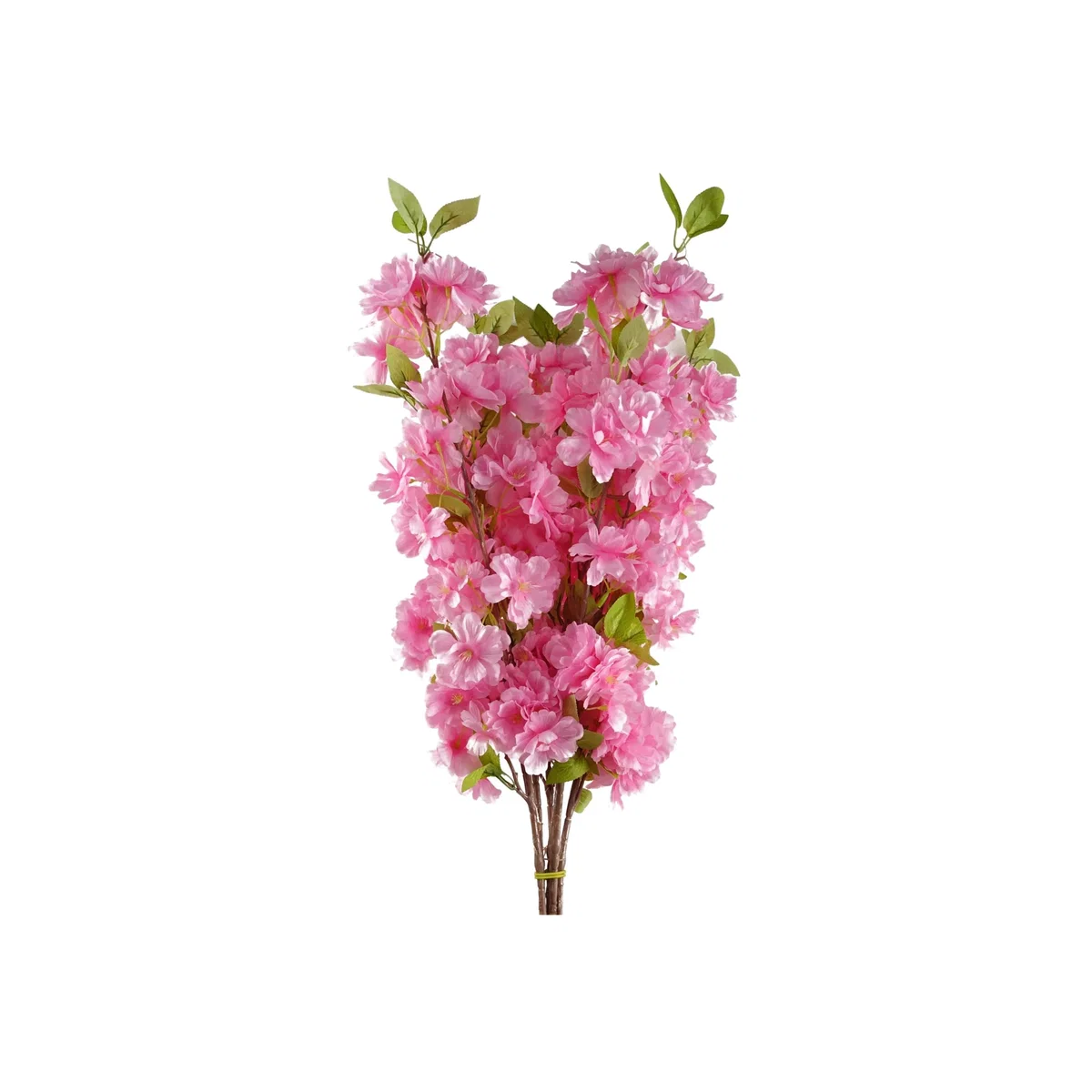 Pack Of 6 Artificial Blossom Silk Flower Stems - Pink – image 1