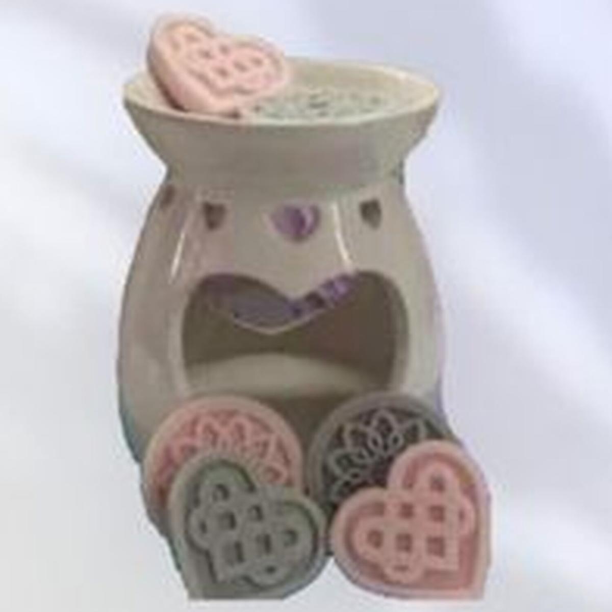 Frosted Eucalyptus Hearts and flowers disks - White – image 2