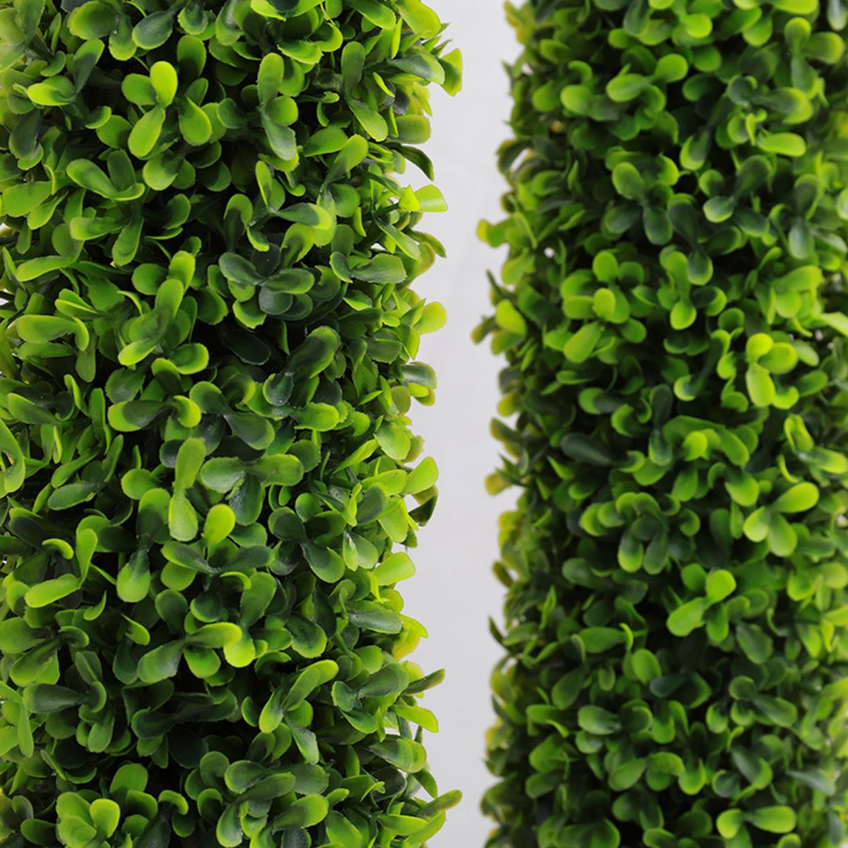 Green Faux Boxwood Potted U-shaped Topiary Tree - Green / 120cm – image 3