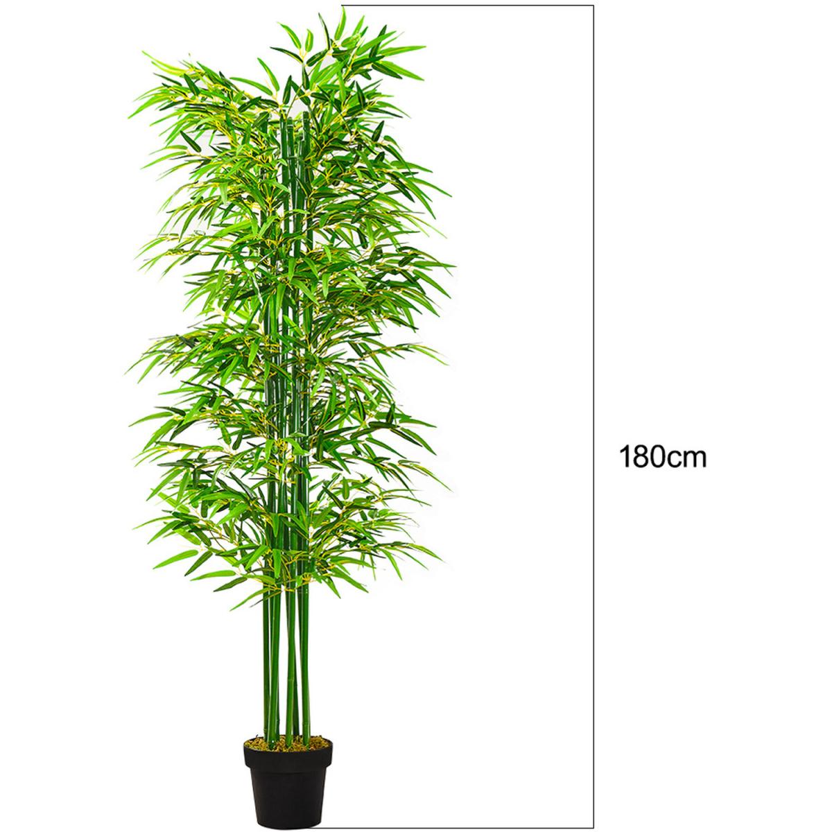 Tall Artificial Bamboo Tree in Pot - Green – image 5