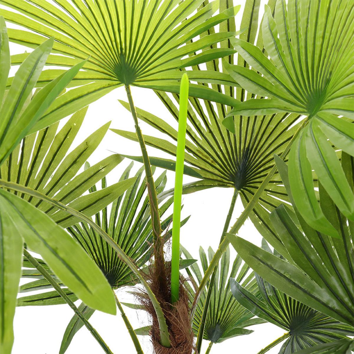 Nearly Natural Palm Tree in Pot Artificial Plant - Green / 120cm – image 2