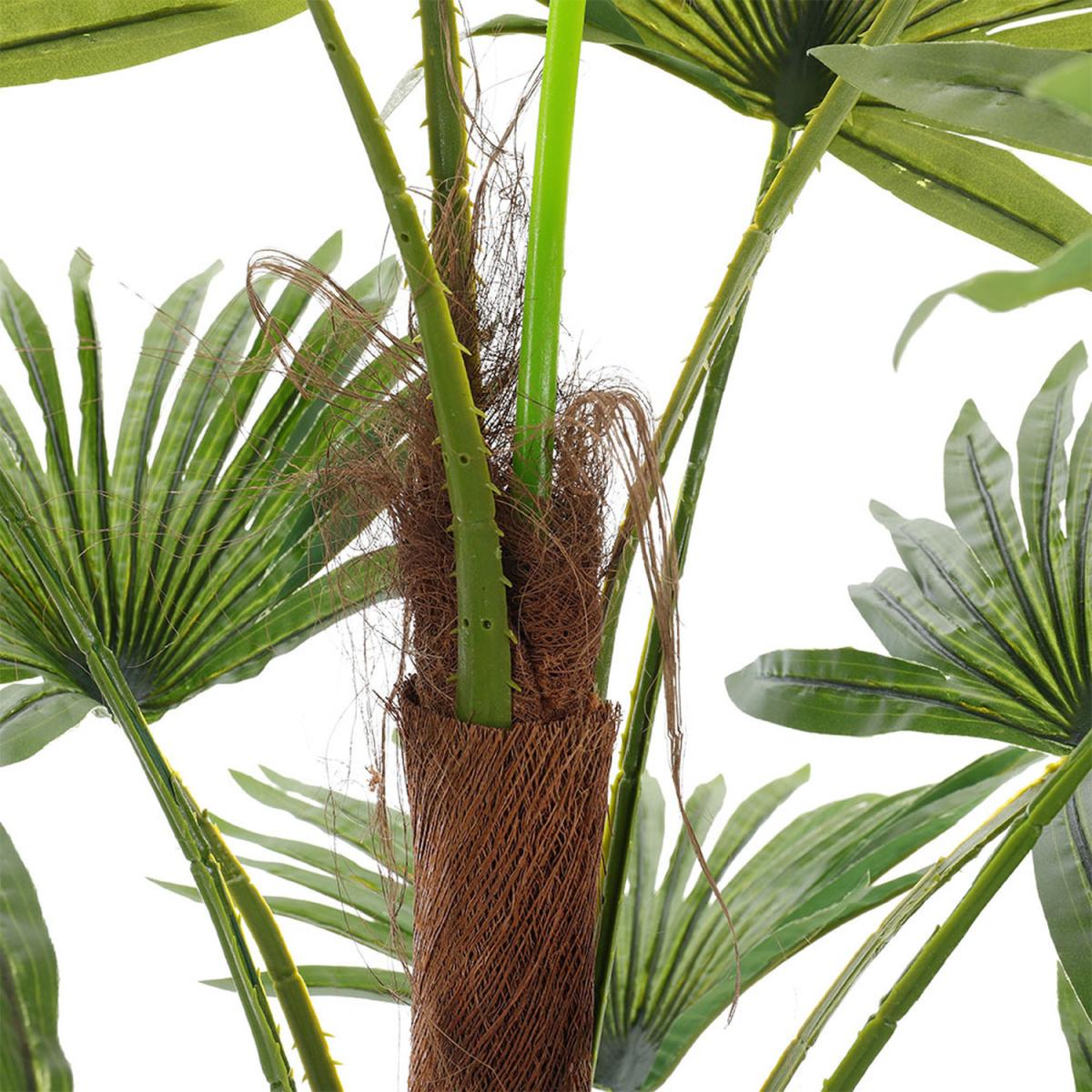 Nearly Natural Palm Tree in Pot Artificial Plant - Green / 120cm – image 5
