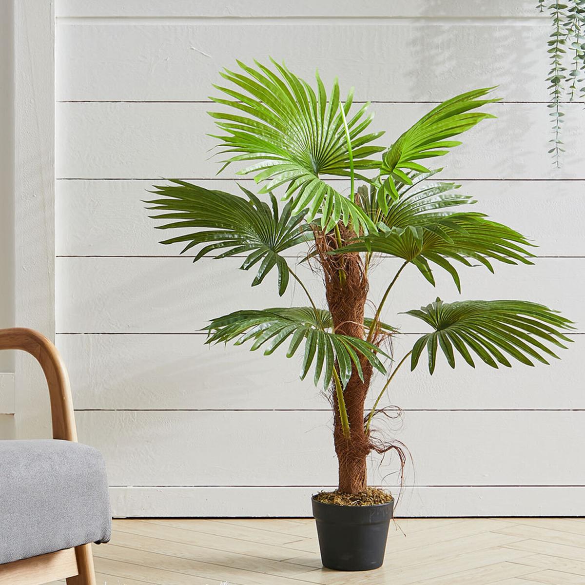 Nearly Natural Palm Tree in Pot Artificial Plant - Green / 120cm – image 6