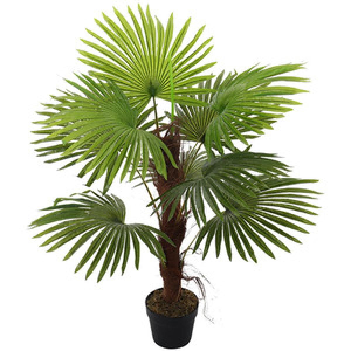 Nearly Natural Palm Tree in Pot Artificial Plant - Green / 120cm – image 7