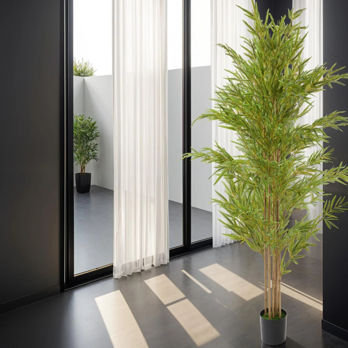 Artificial Plant - Bamboo, Realistic Look, Low-Maintenance - Green / 180cm – image 10