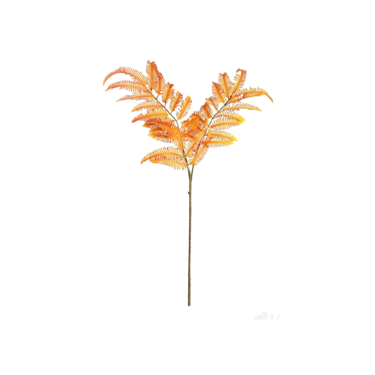 Orange Botanica Fern Branch Artificial Flowers - Orange