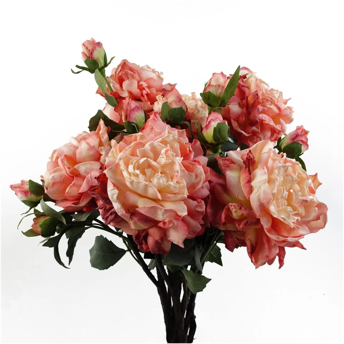 6 Pack Pink Peony Artificial Flower Stems 60cm - Pink – image 2