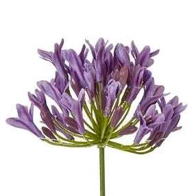 Lilac Agapanthus Spray Artificial Flower Spray - Lilac – image 1