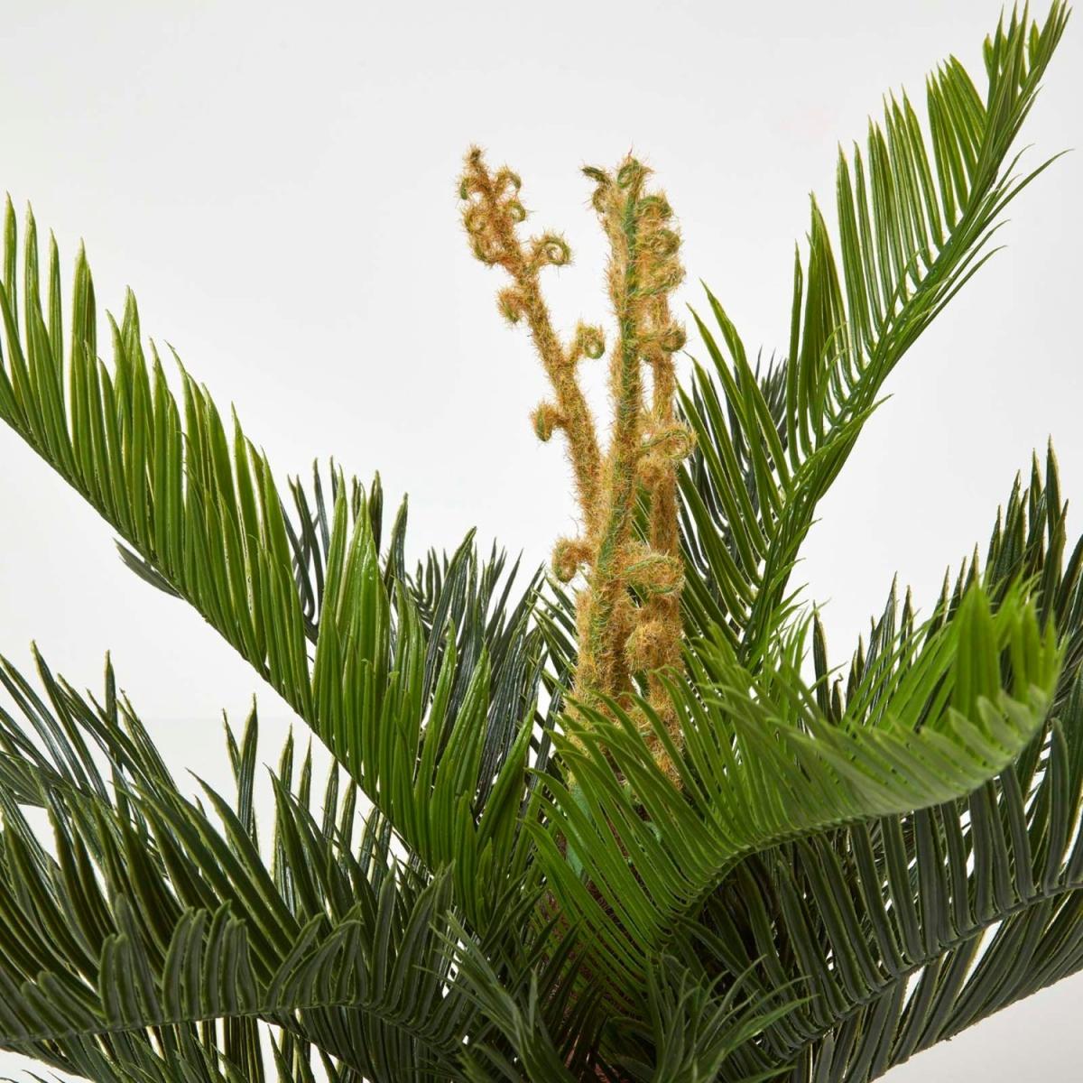 Homescapes Green 'Sago Palm' Artificial Cycas Plant with Pot, 75 cm - Green – image 4