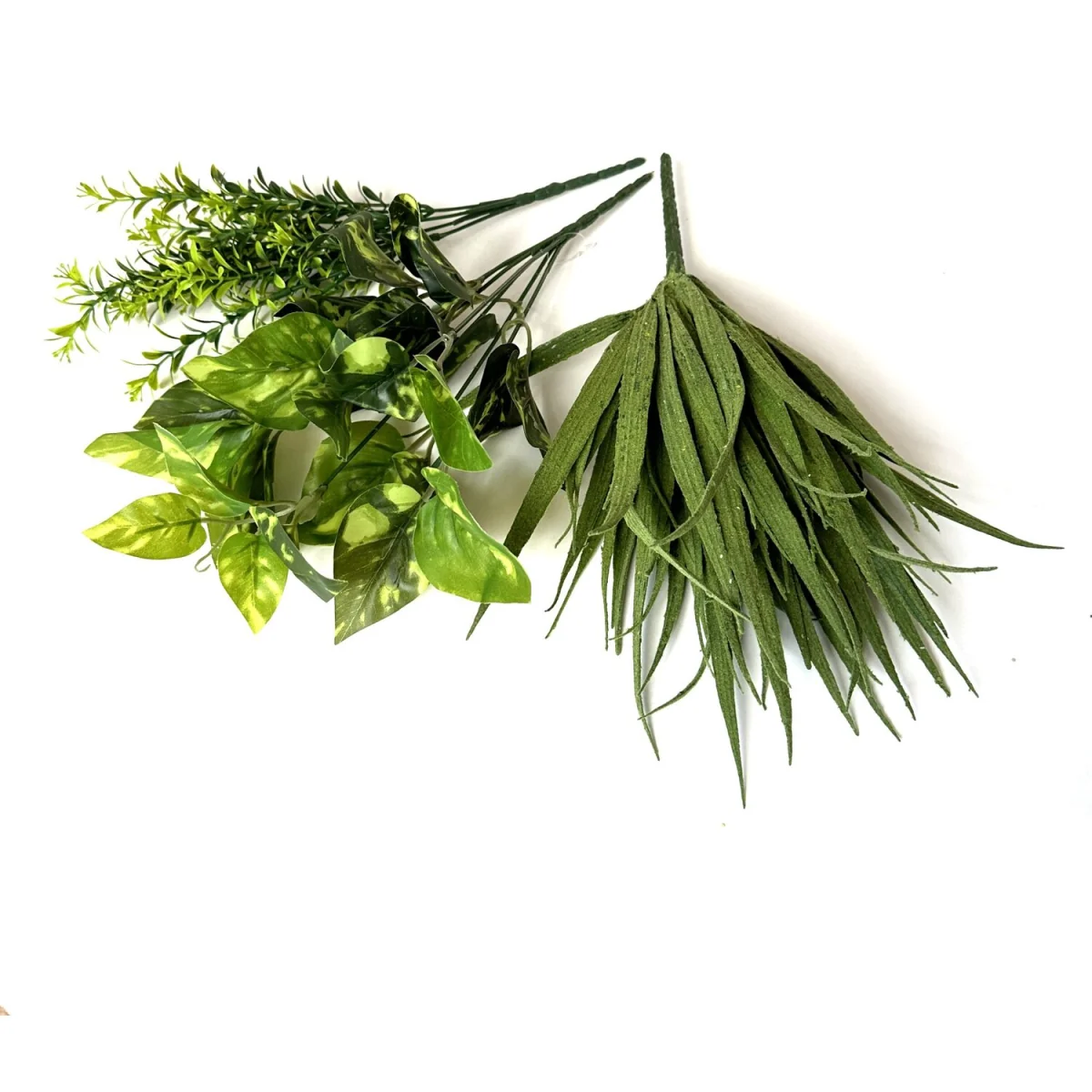 Artificial Plant 3pc Pack Pothos, Tea Leaf and Sword Grass - Green – image 4
