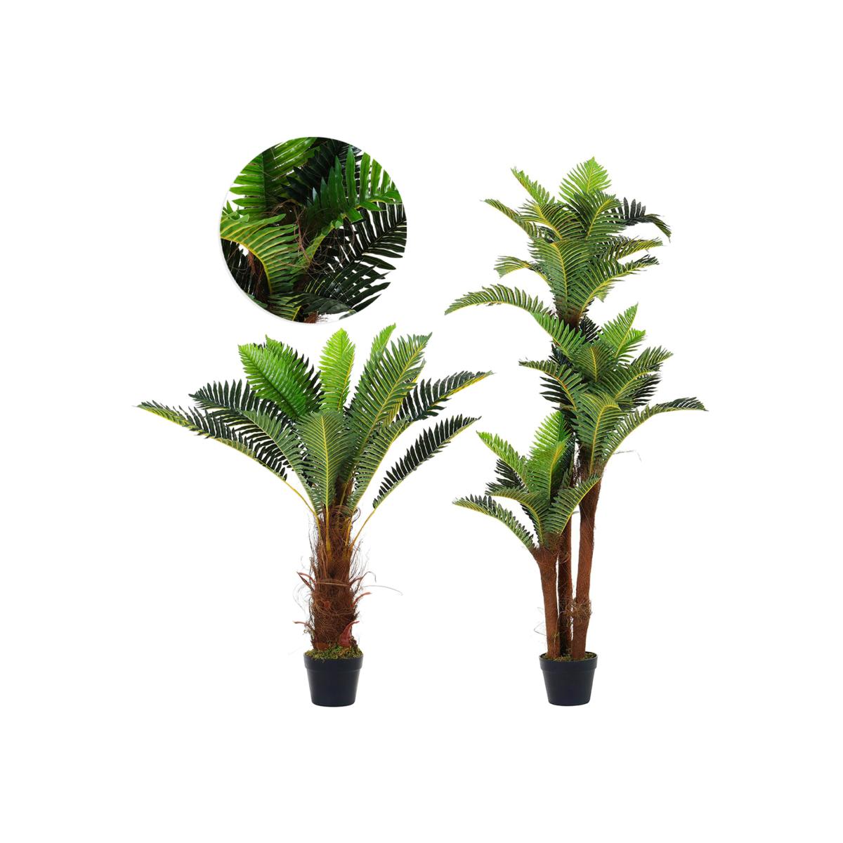 HomeScape Artificial Plant Realistic Potted Tree for Indoor Decor - Green