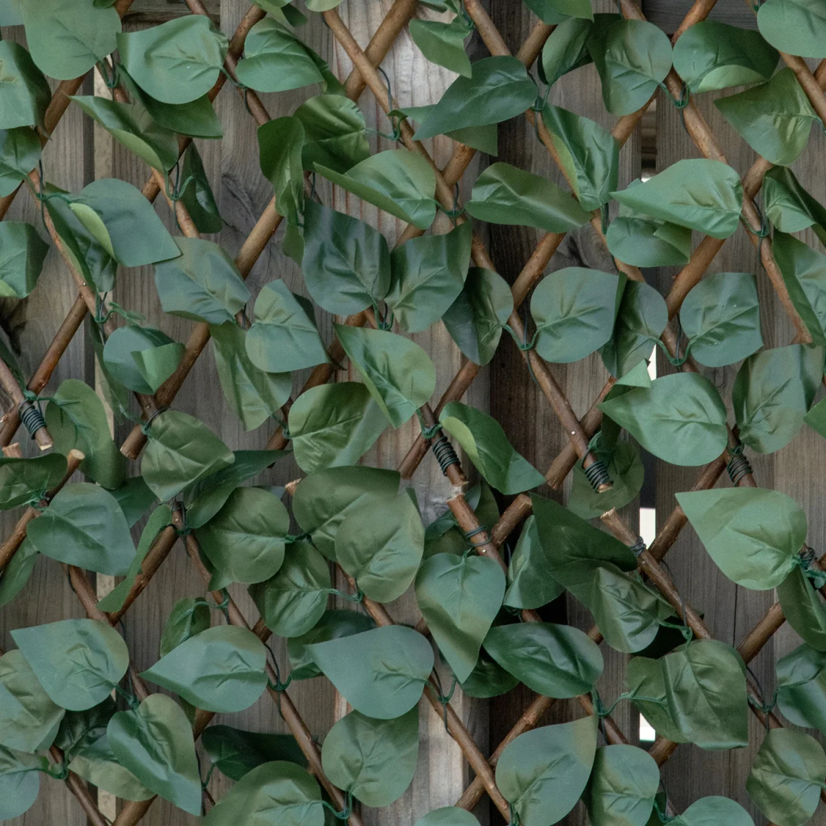 4 PCs Expandable Trellis Fence 2m x 1m Artificial Plant - Green – image 8