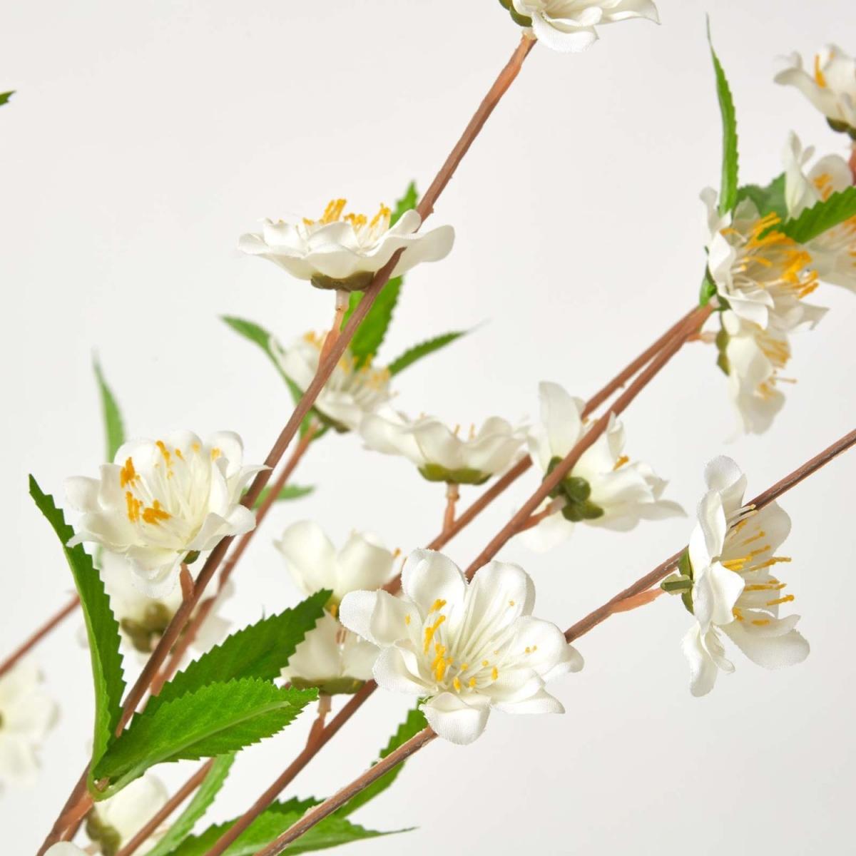 Homescapes Artificial Blossom Tree with Cream Silk Flowers - 5 Feet - Neutral – image 4