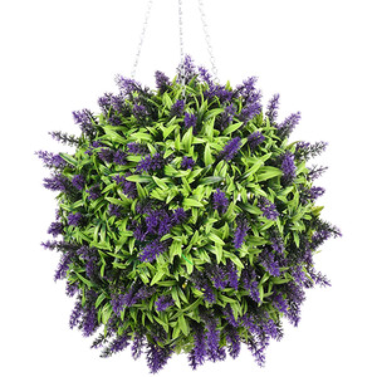 Hanging Artificial Lavender Ball Decor - Green – image 8
