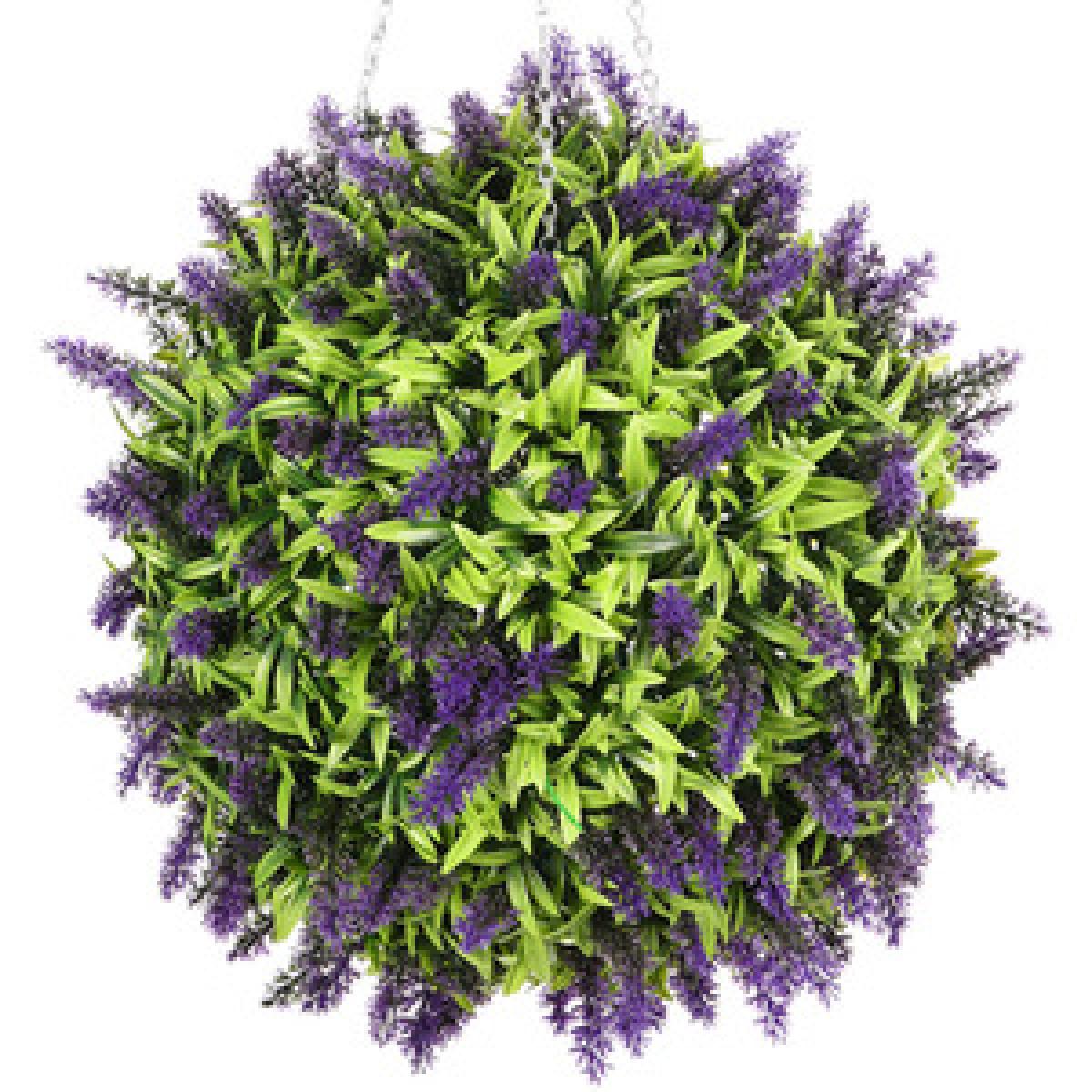 Hanging Artificial Lavender Ball Decor - Green – image 9