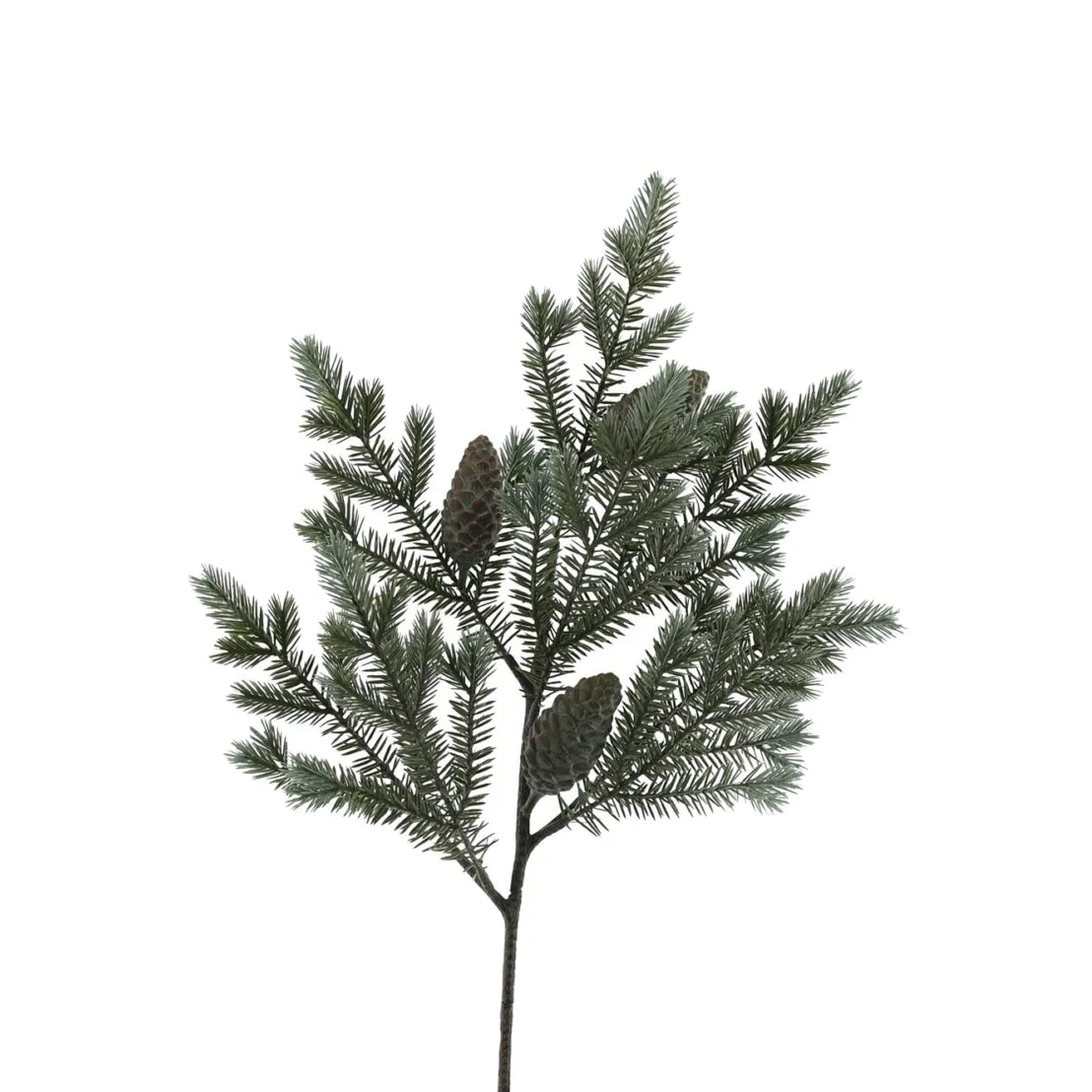 KDMD Snowy Pine Stem Floral Artificial Flowers and Plants - Purple
