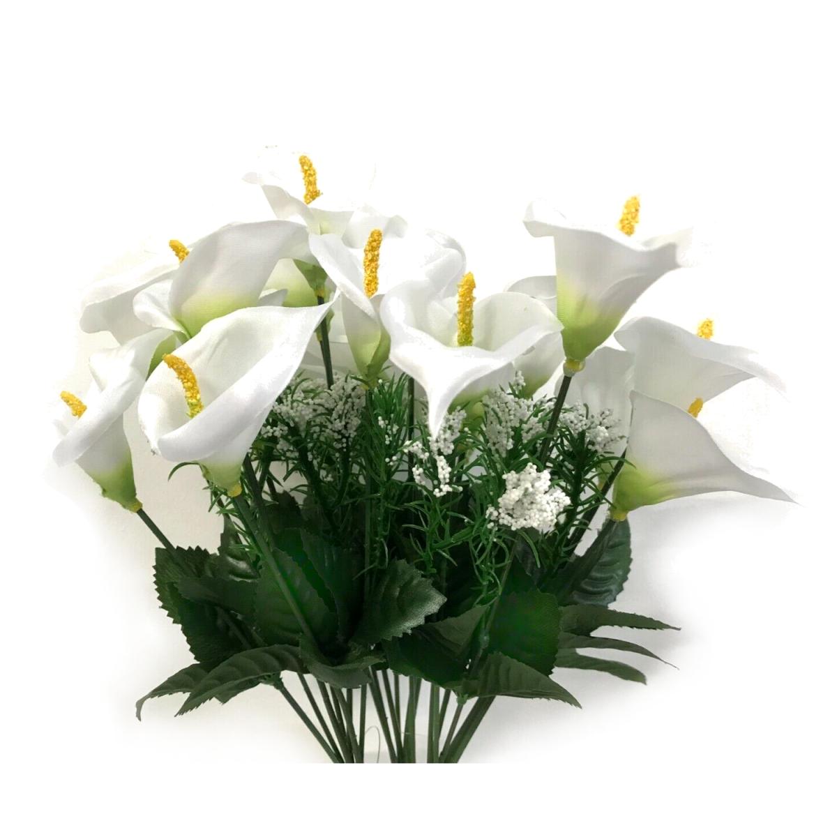 Pack of 3 Calla Lily Plants Sprays with White Flowers - White – image 2