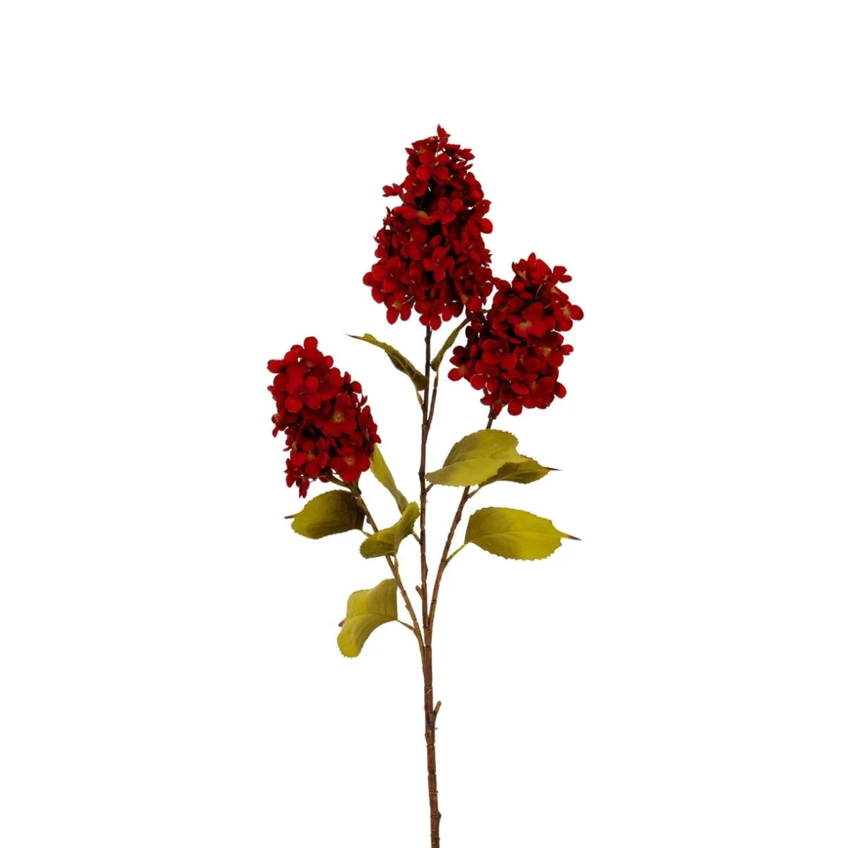 Dark Red Spear Hydrangea Spray Artificial Flower Spray - Dark Red – image 1