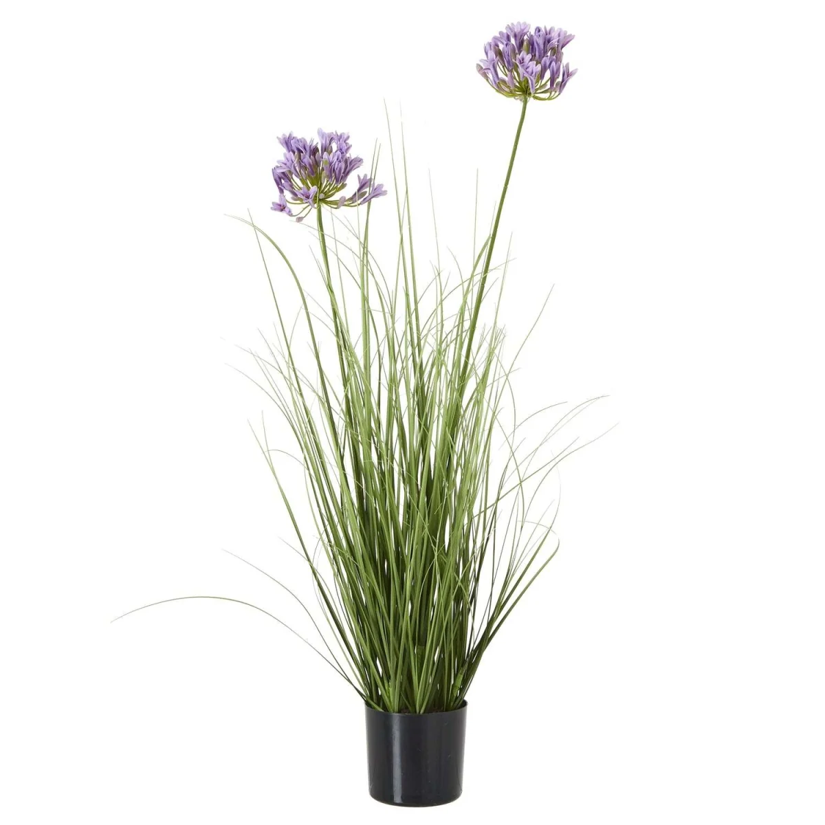Purple Agapanthus Artificial Plant Plastic Pot Not Included - Green – image 3
