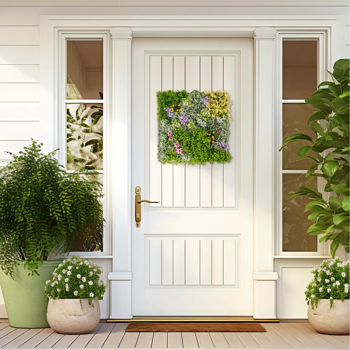 2 Pack Artificial Plants Wall Panels - Green – image 6