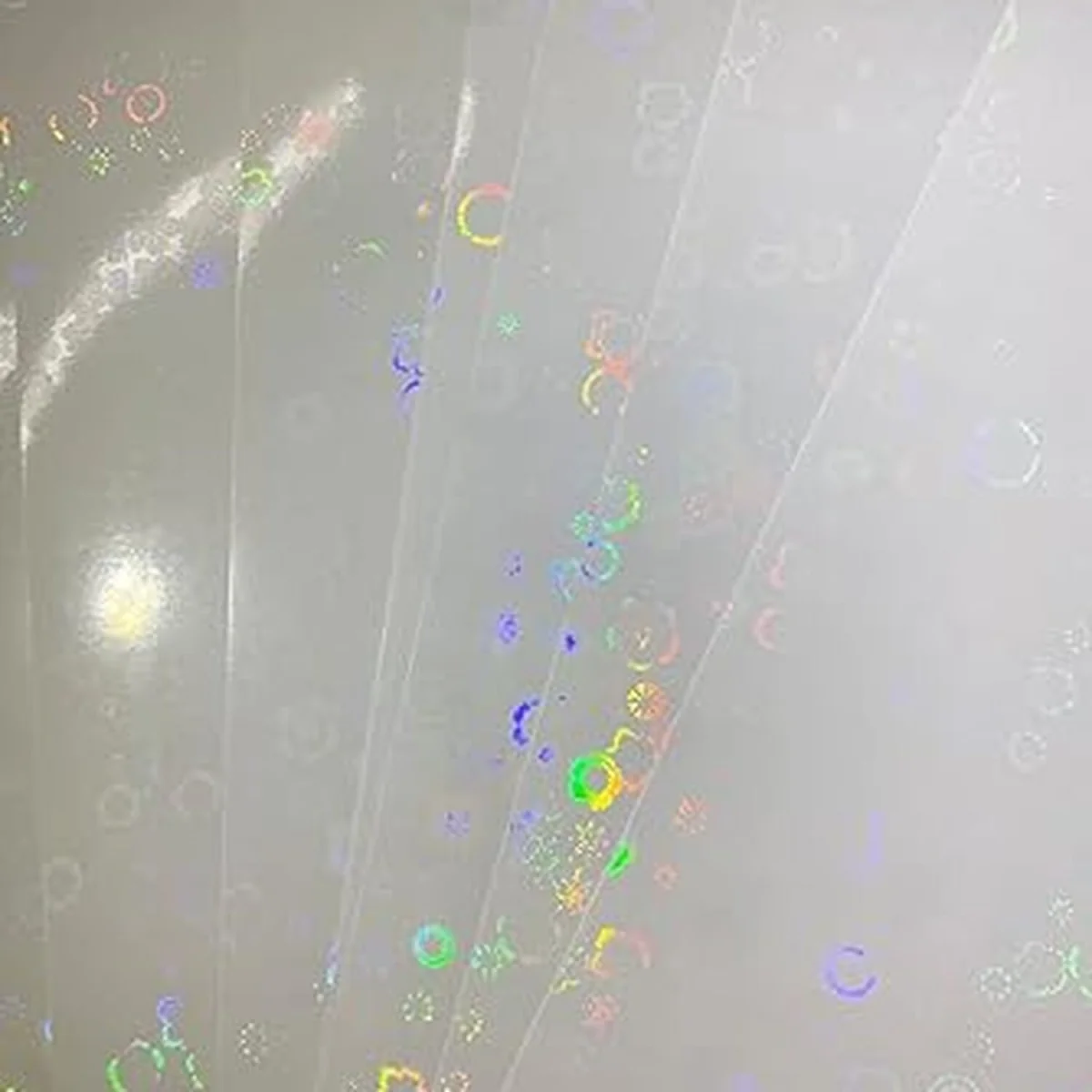Pack of 10 Sheets Flowers Vinyl Overlay - Holographic – image 3