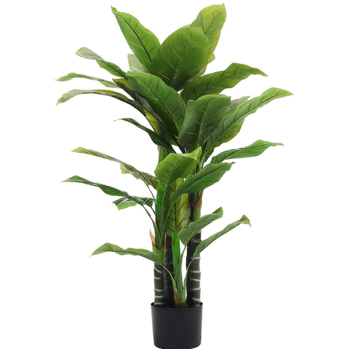 Artificial Tropical Plant with Plastic Flowerpot Home Office Decoration - Green / 190CM – image 3