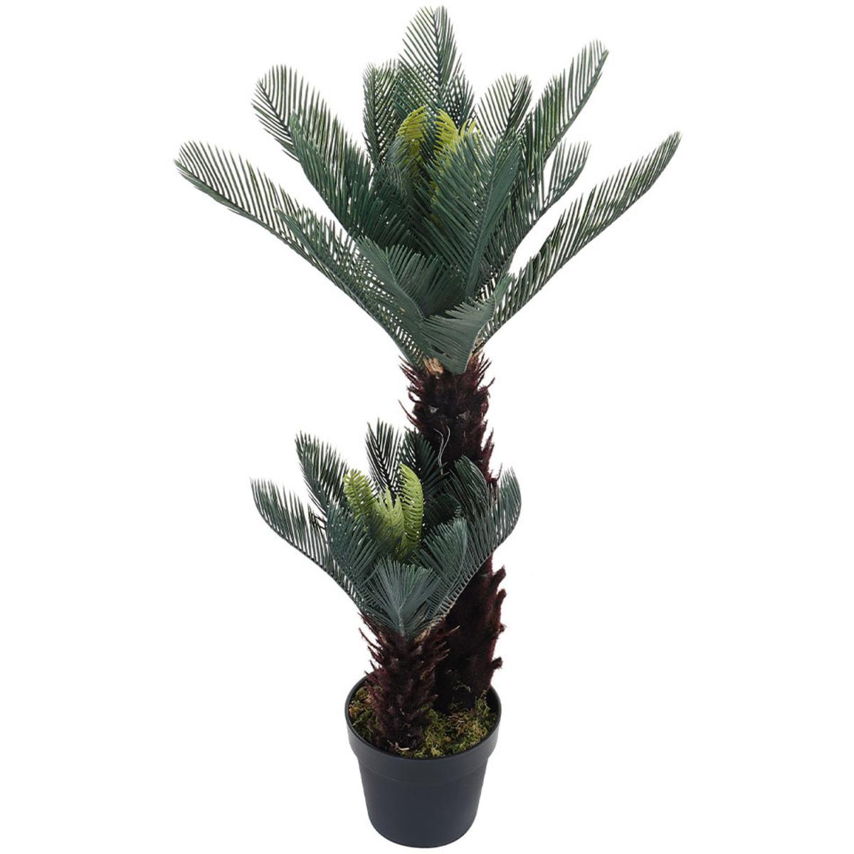 Artificial Double Cycas Decorative Plant in Planter - Green – image 7