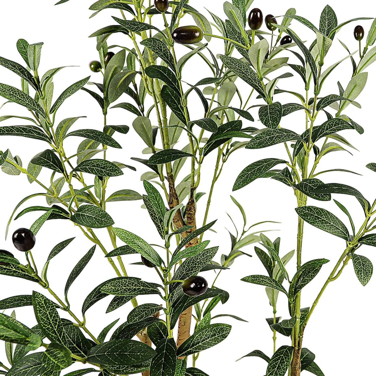 4ft Artificial Olive Tree - Green – image 3