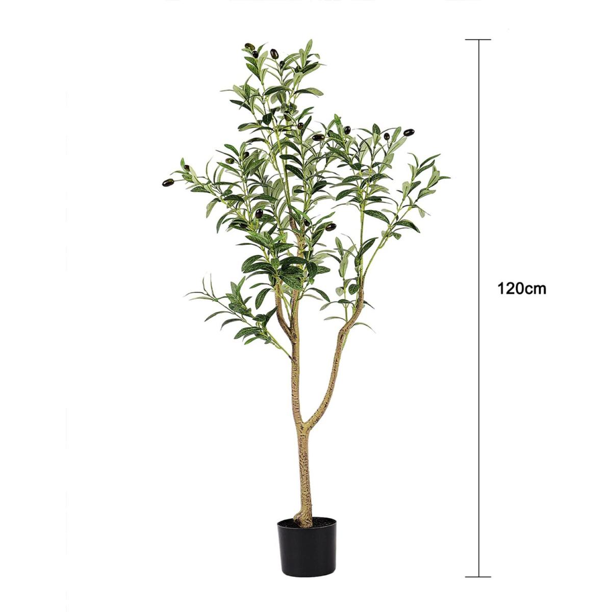 4ft Artificial Olive Tree - Green – image 6