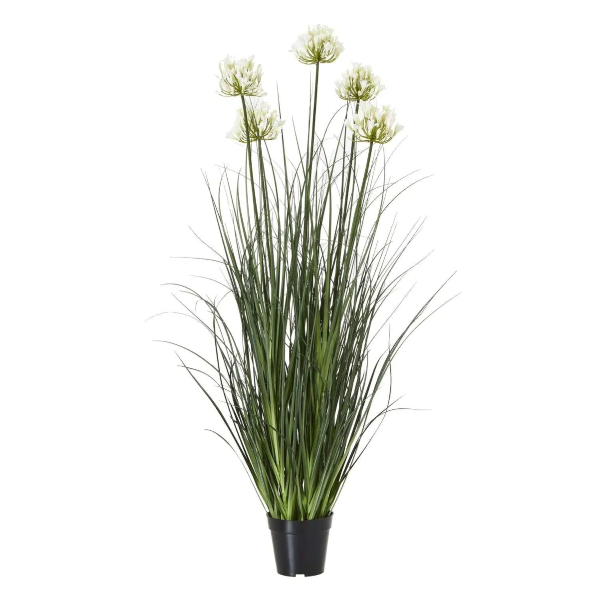 Wyld Haus 120cm White Agapanthus Artificial Plant in Black Pot - White – image 3