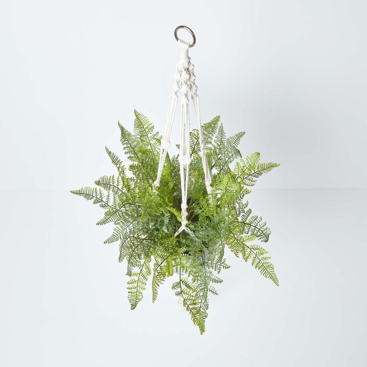 Homescapes Green Fern Hanging Plant, 95 cm - Green – image 2