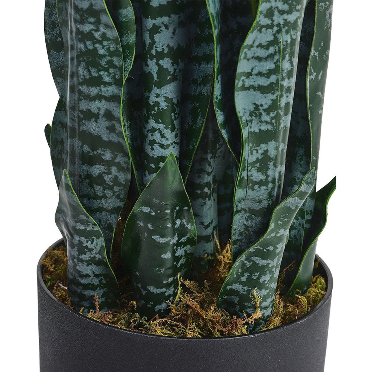 90cm Artificial Fake Snake Plant in Pot - Green – image 5