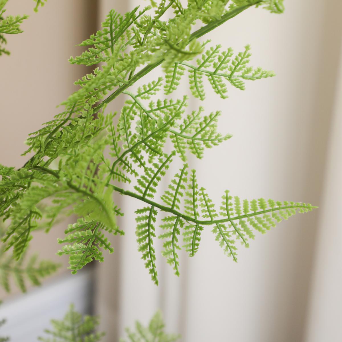 Artificial Plants Asparagus Fern in Pot Indoor Outdoor Home Decor - Green – image 8