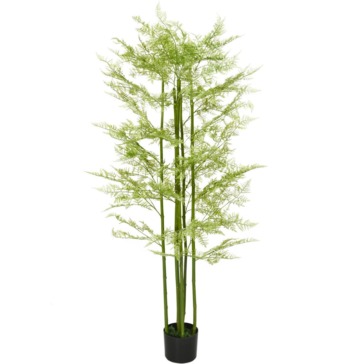 Artificial Plants Asparagus Fern in Pot Indoor Outdoor Home Decor - Green – image 9